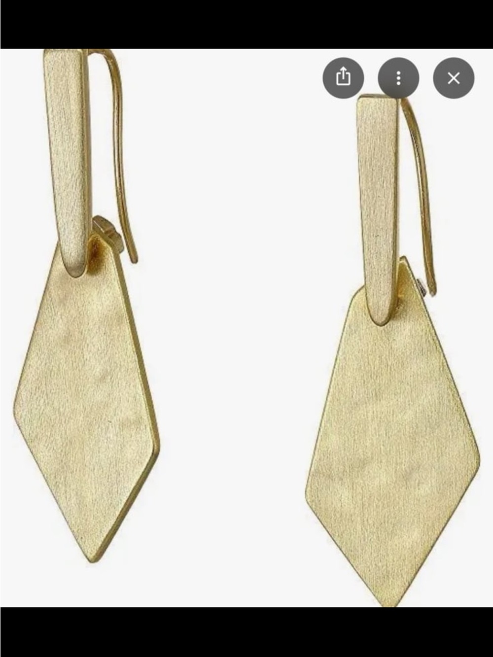 Kendrascott Gianna drop light gold earrings like new